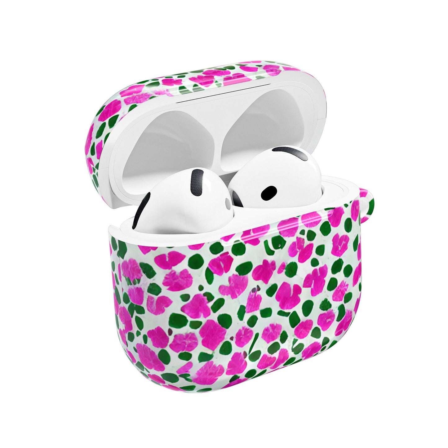 Petal Riot - Fuschia & Green Abstract AirPod Case