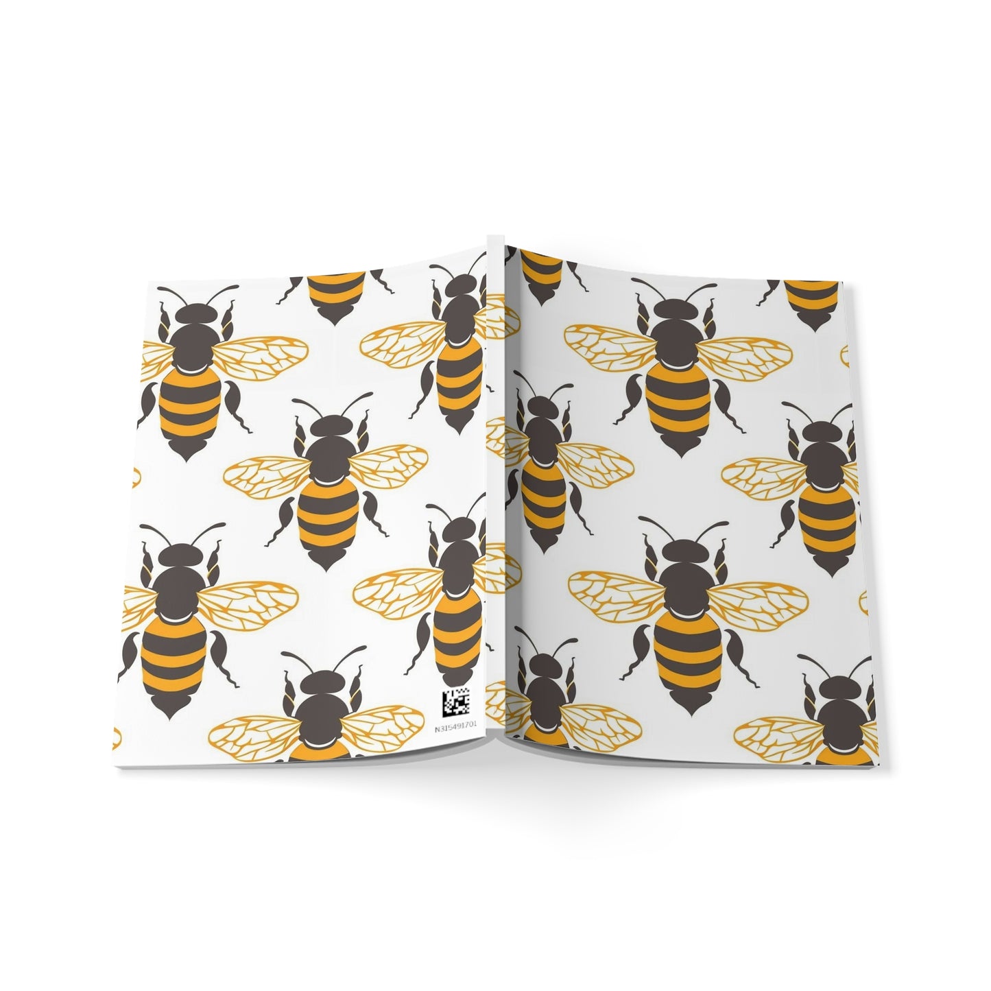 Buzzing Bees Bee-Themed Softcover Notebook A5