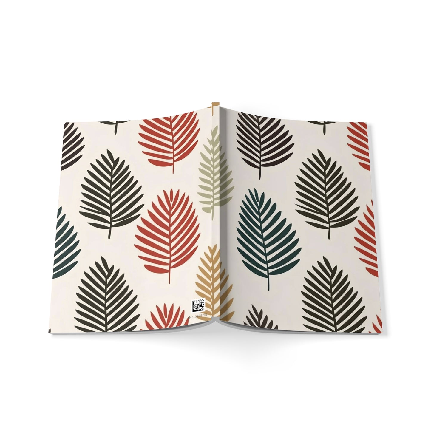 Bohemian Leaves Softcover Notebook A5