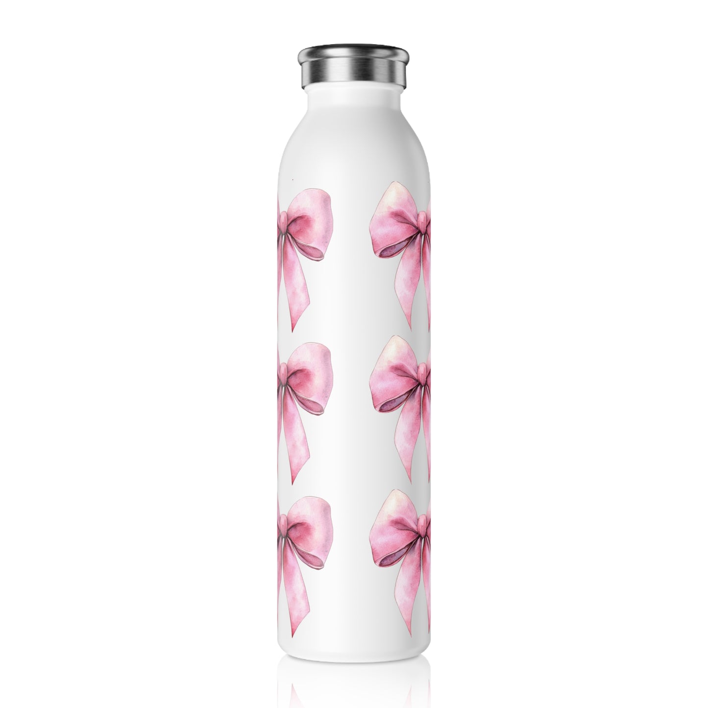 Coqueterie Pink Bow Slim Water Bottle