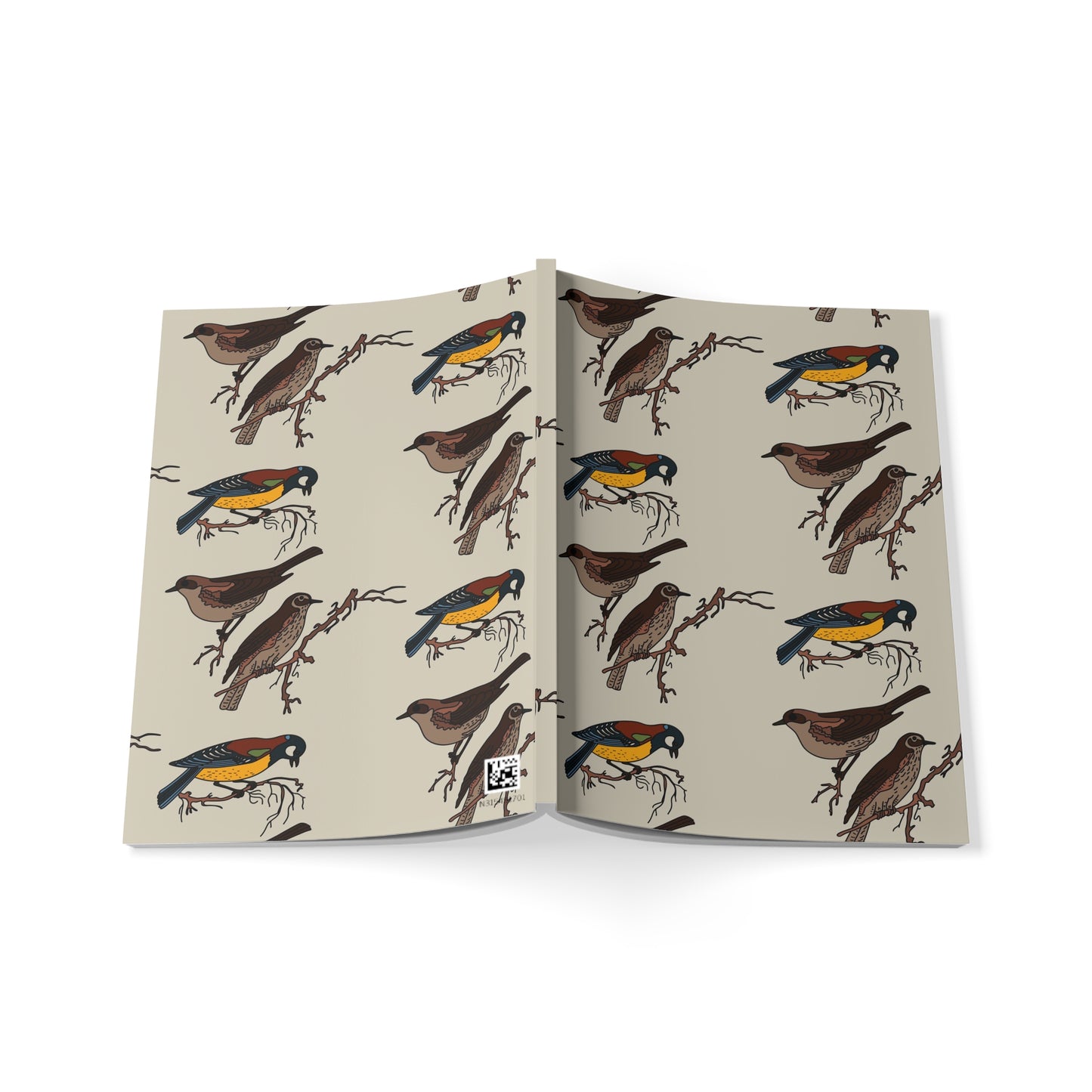 Whisper Wing Nature-Inspired Softcover Notebook, A5