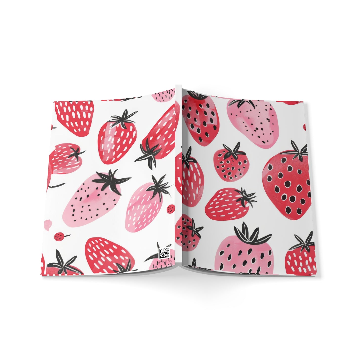 Straw Dazzle Strawberry Softcover Notebook - A5