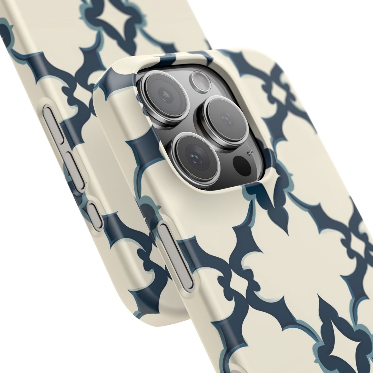 Midnight Quatrefoil Snap Case