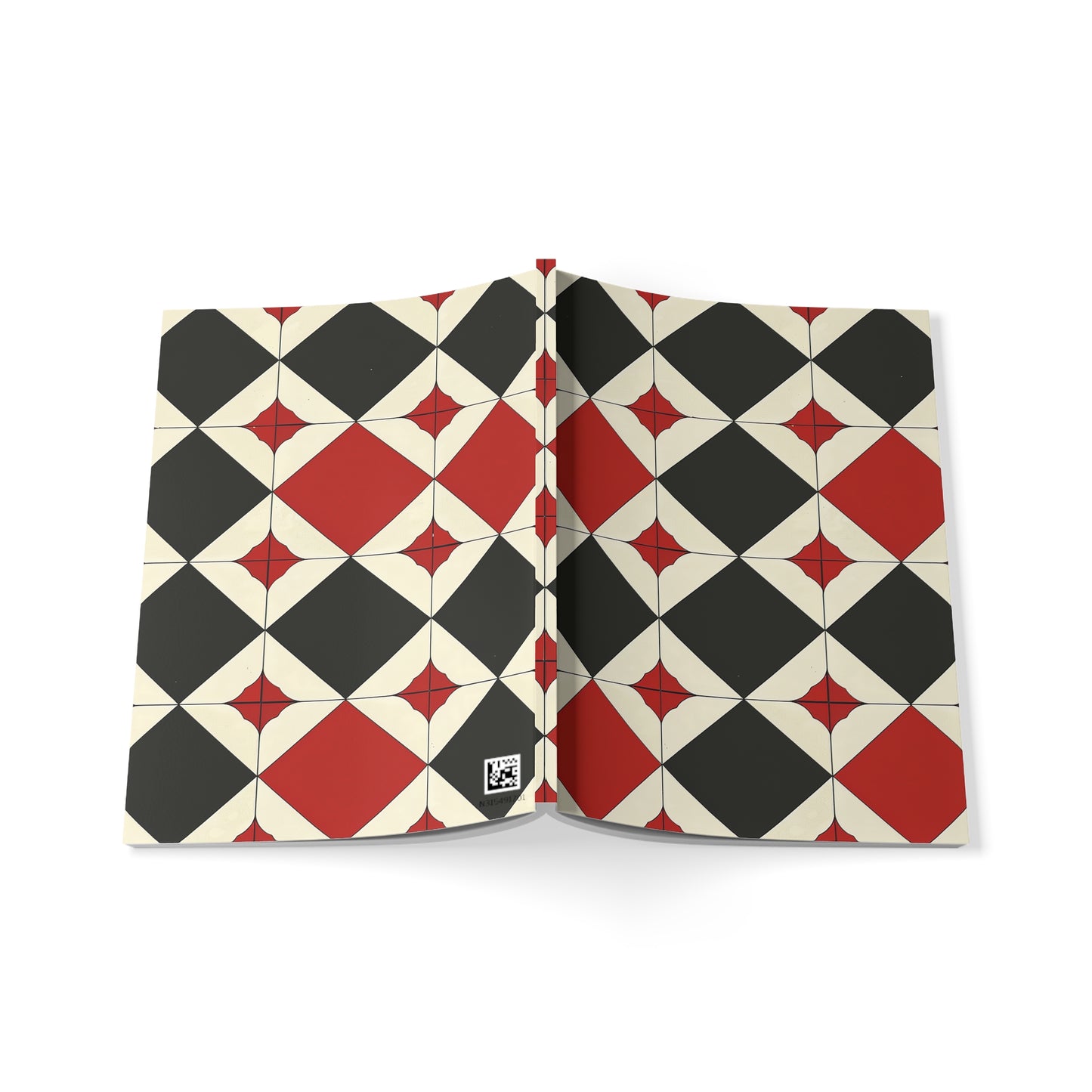 Tile Syntax - Stylish A5 Hardcover Notebook with Geometric Pattern