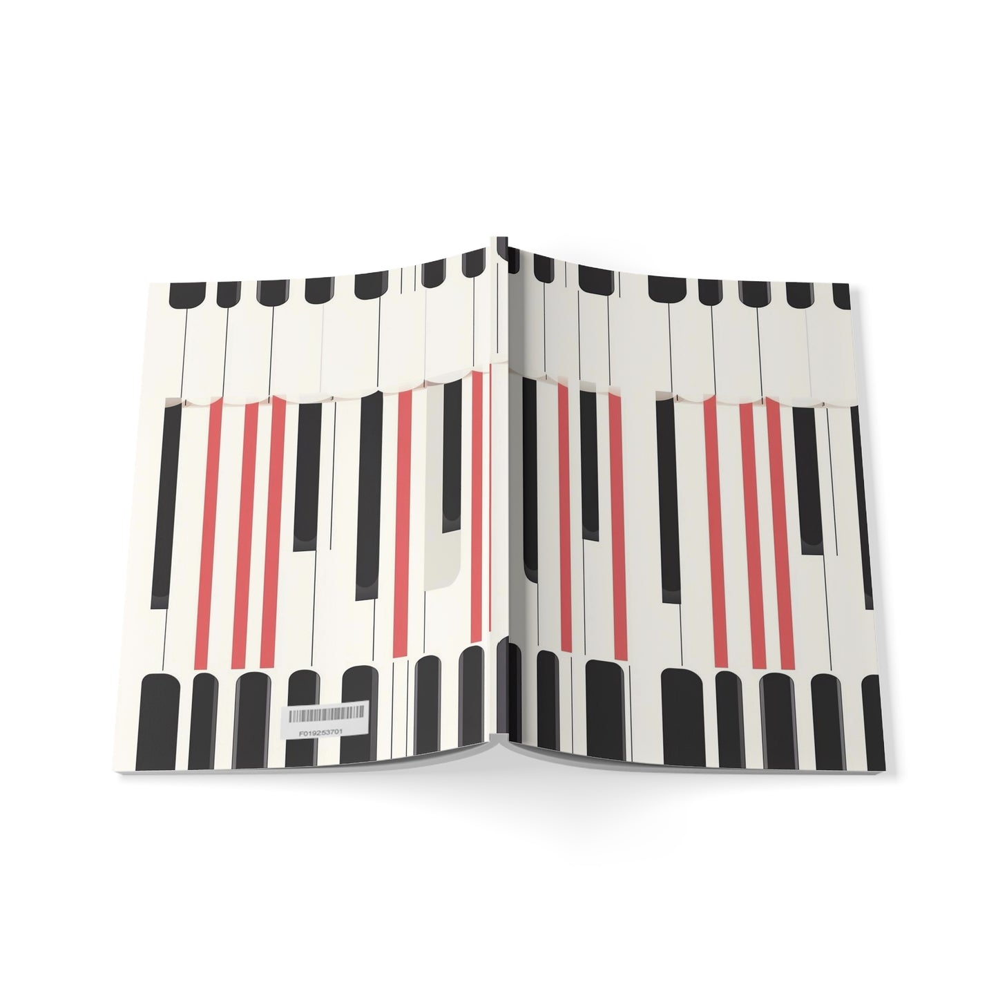 Treble Track - Piano Keys Softcover Notebook, A5