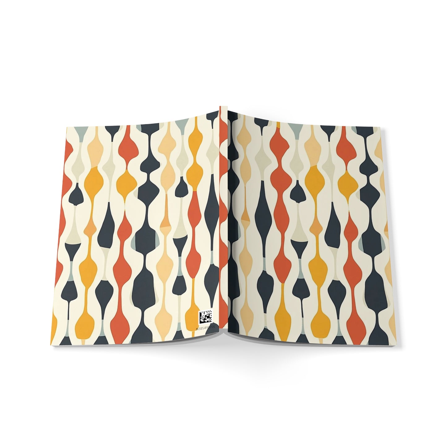 Orbiting Florals Bohemian A5 Softcover Notebook
