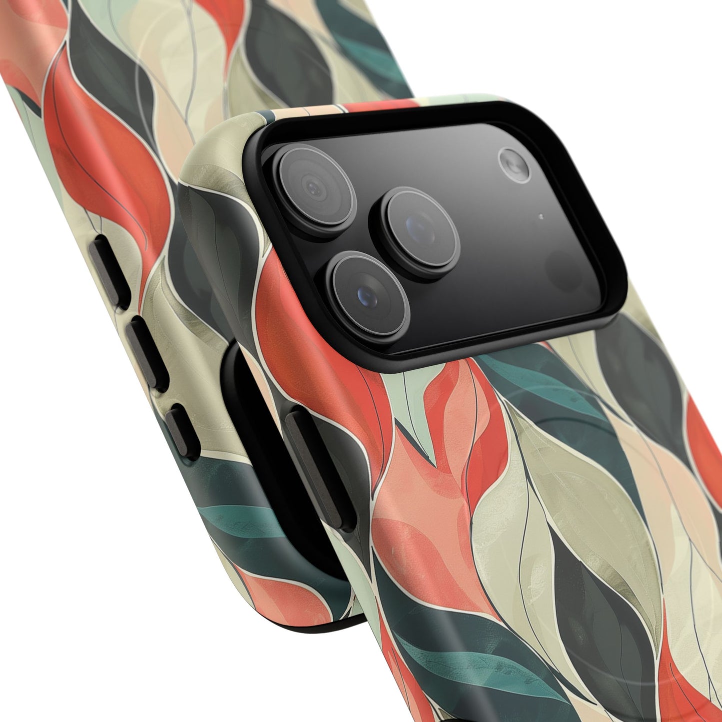 Soft Swirl Floral Tough Magnetic Case