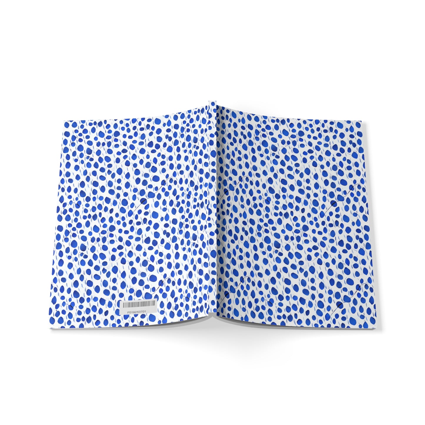 Cerulean Interlude - Blue Dots A5 Softcover Notebook
