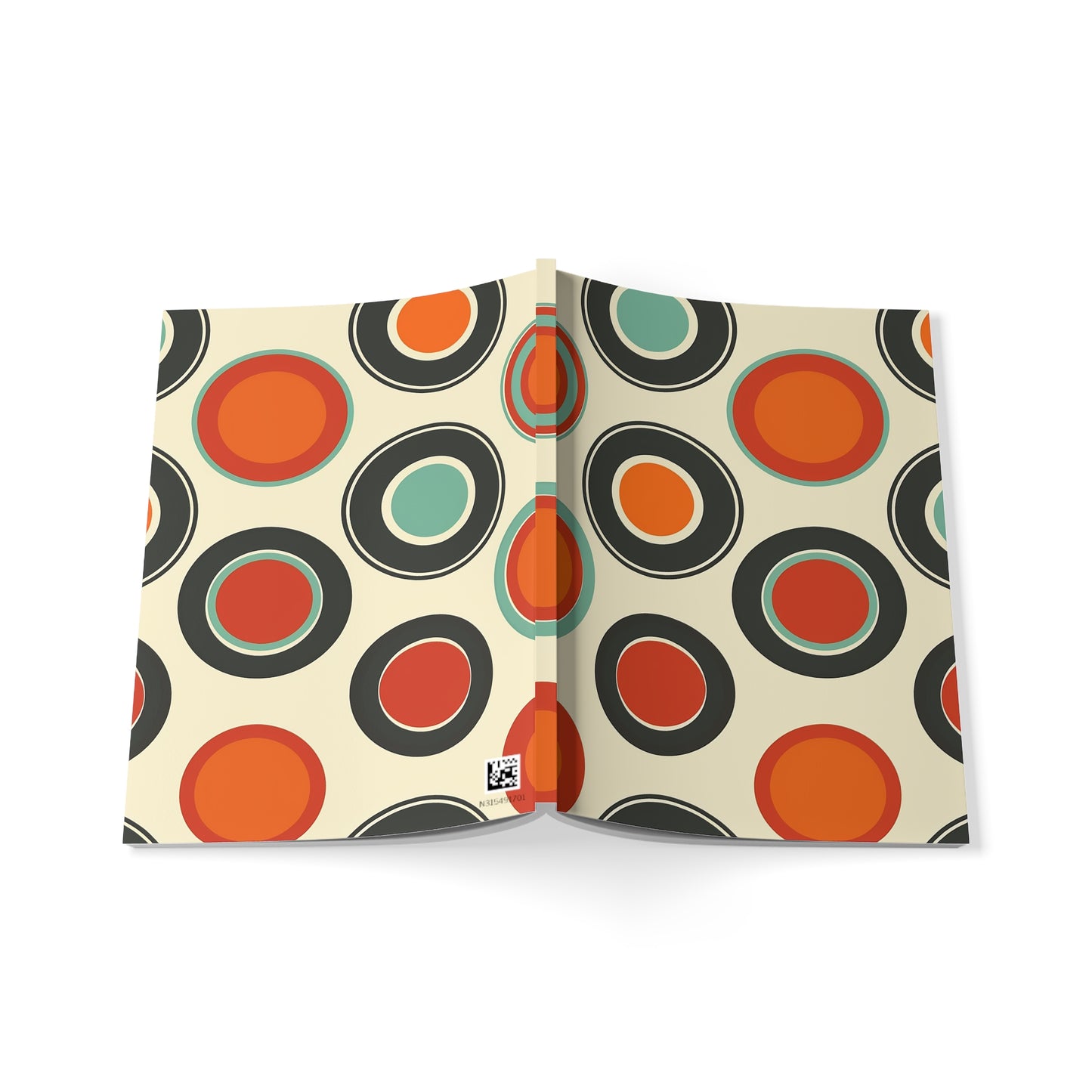 Retro Verse - Circle Softcover Notebook, A5