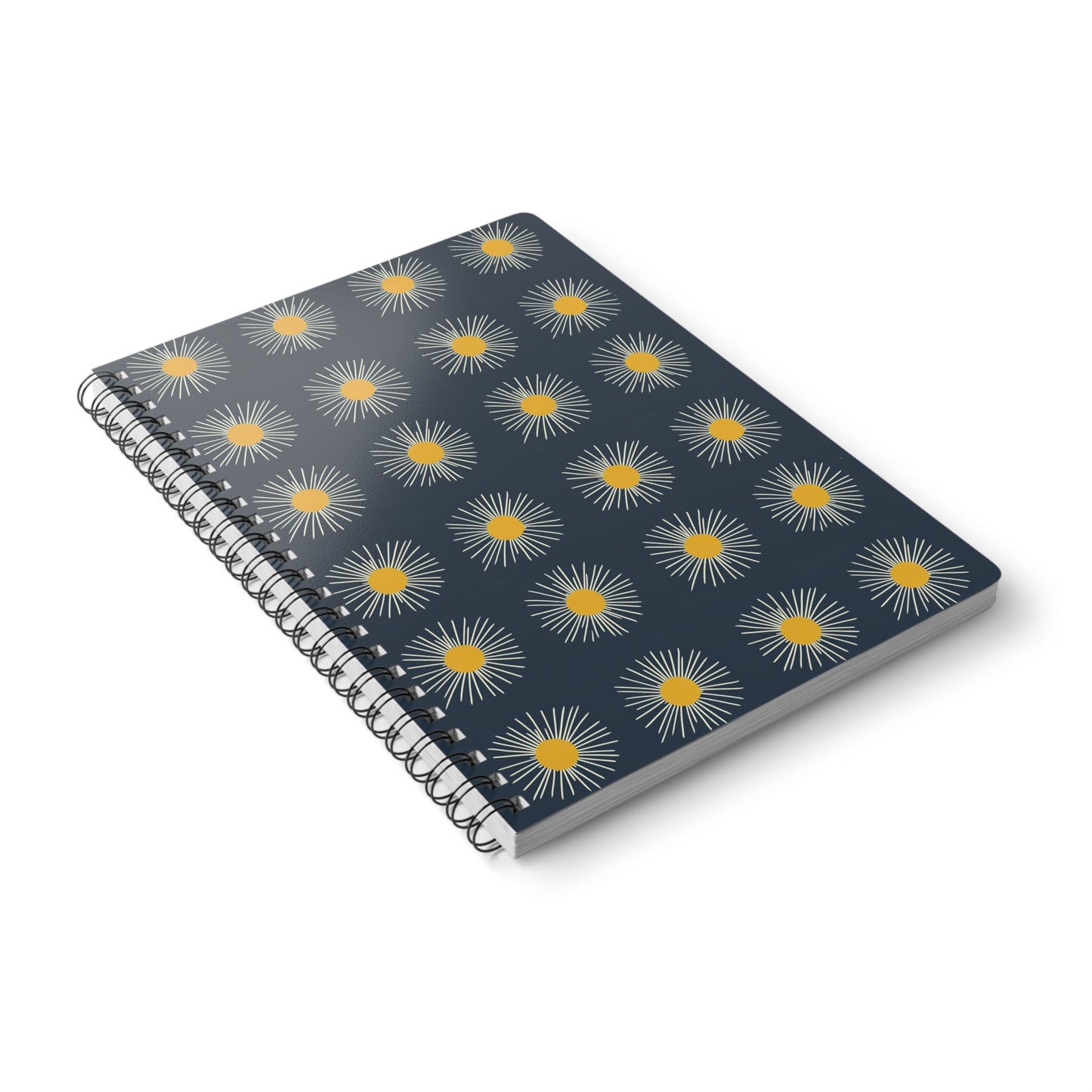 Midnight Burst Wirobound Notebook, Journal, A5 Softcover