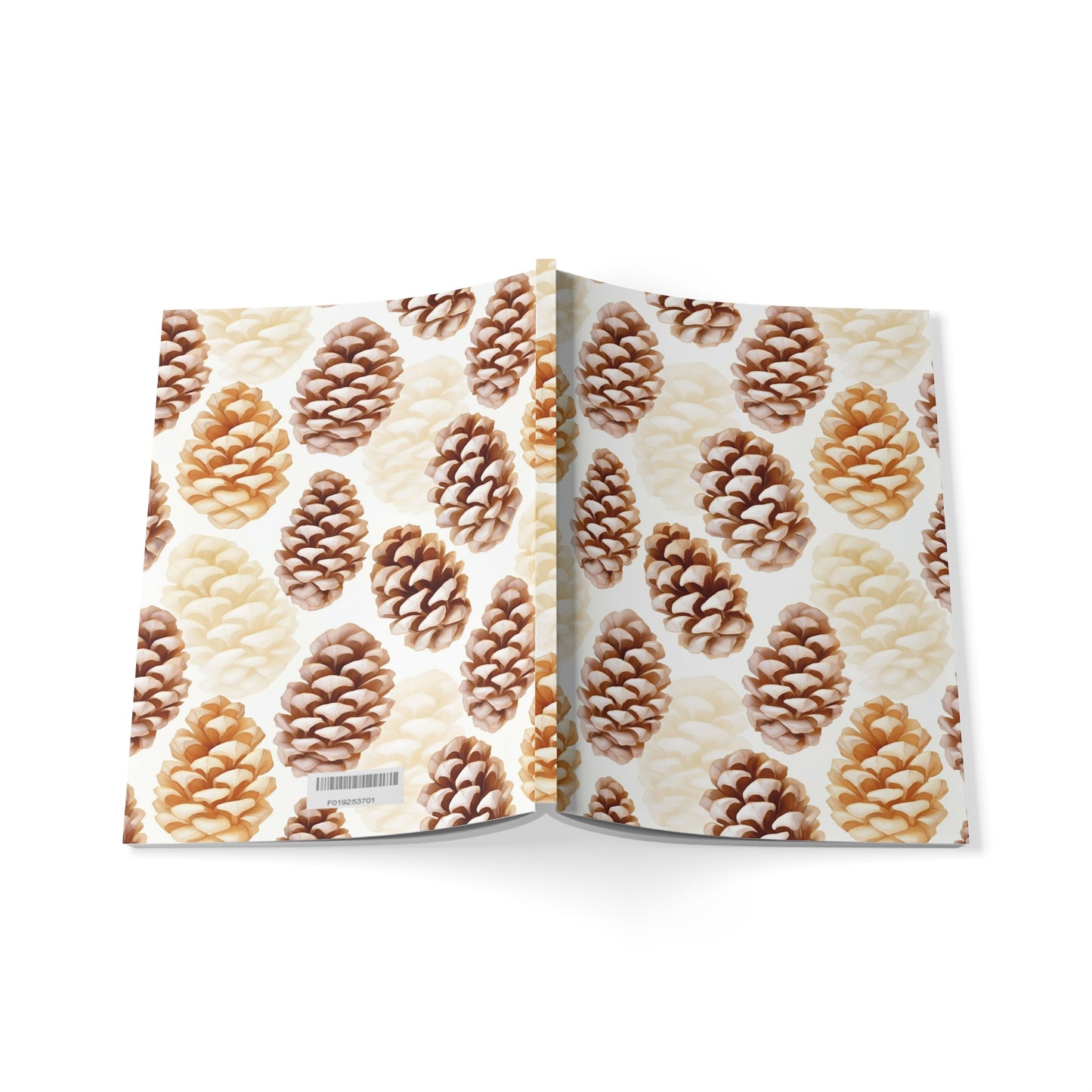 Whisper Cone - Pine Cone Softcover Notebook, A5
