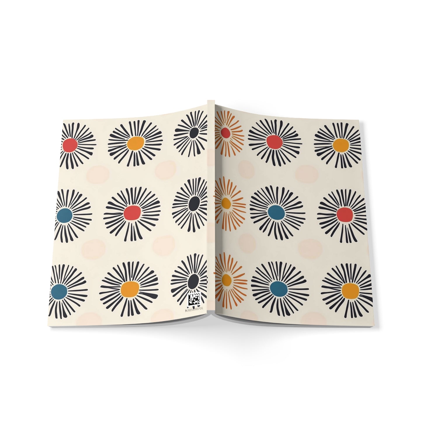 Burstwise - Colorful Floral A5 Softcover Notebook