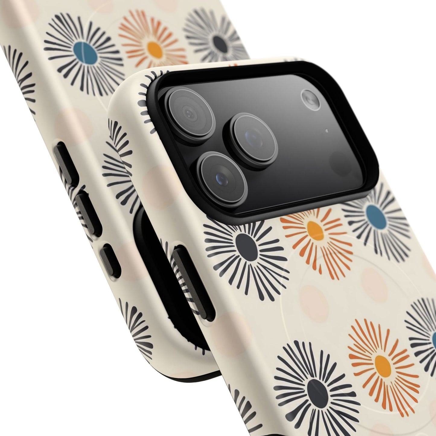 Burstwise Colorful Floral Tough Magnetic Case