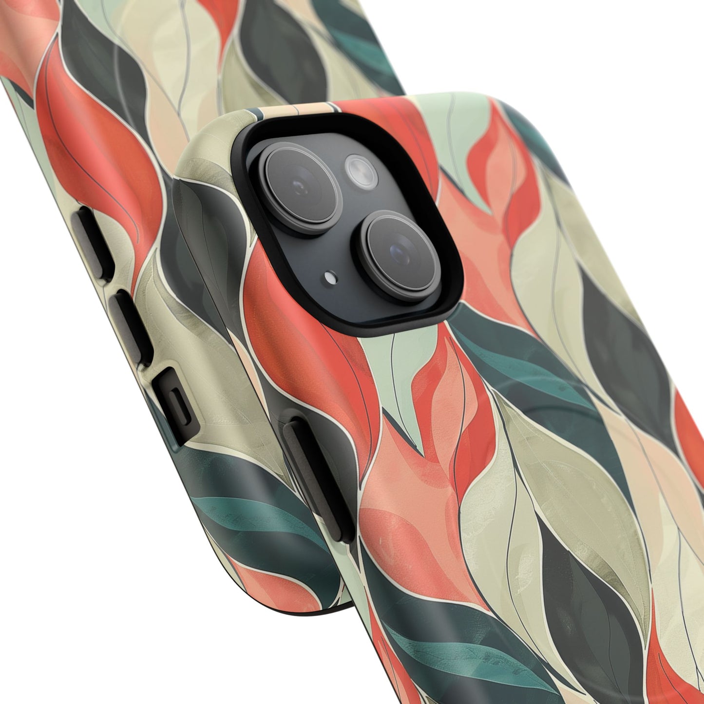 Soft Swirl Floral Tough Magnetic Case