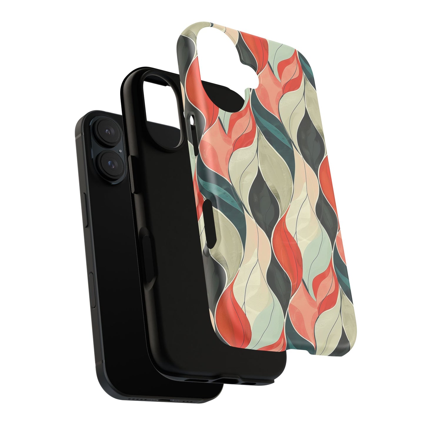 Soft Swirl Floral Tough Magnetic Case