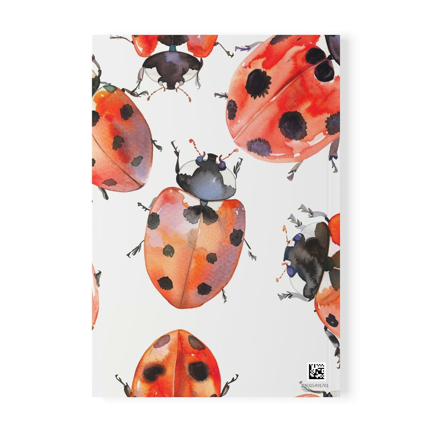Lucky Swarm Ladybug Art Softcover Notebook, A5