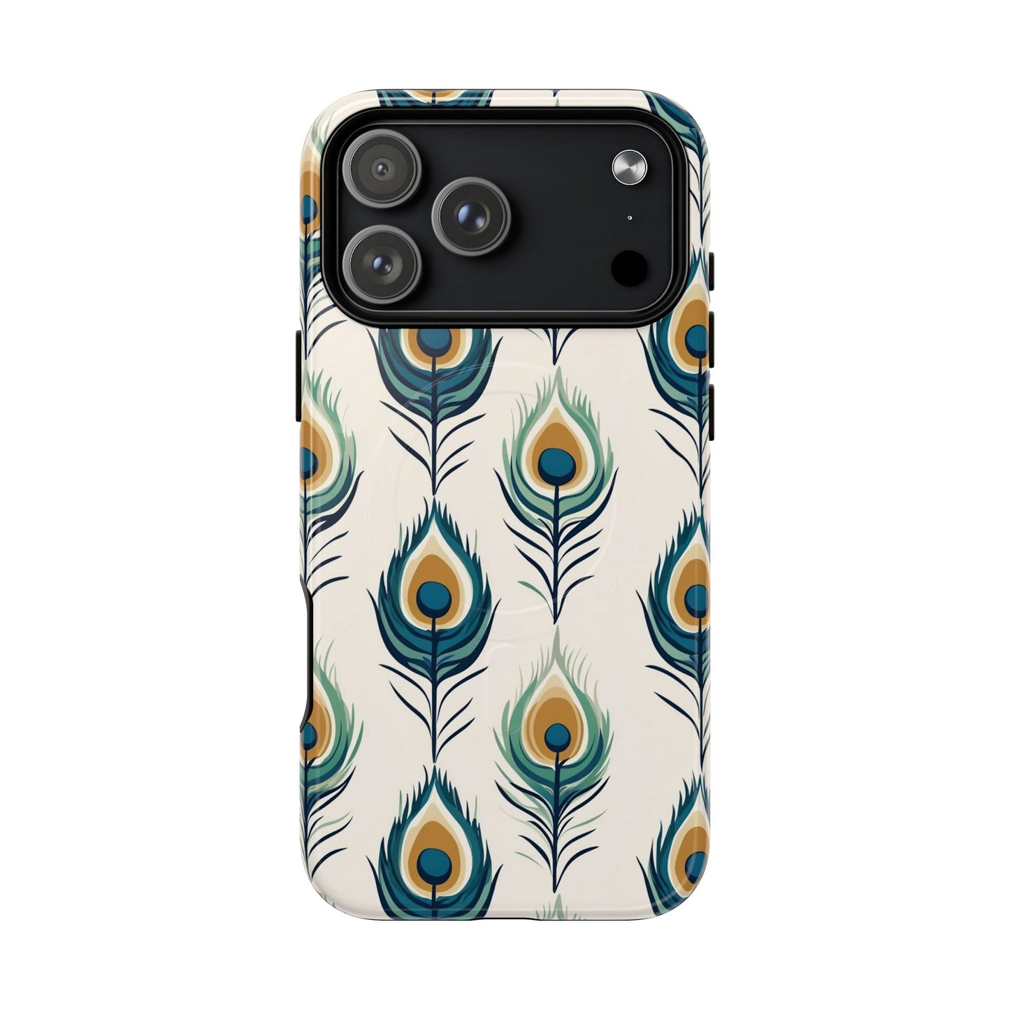 Peacock Feather Phone Tough Magnetic Case
