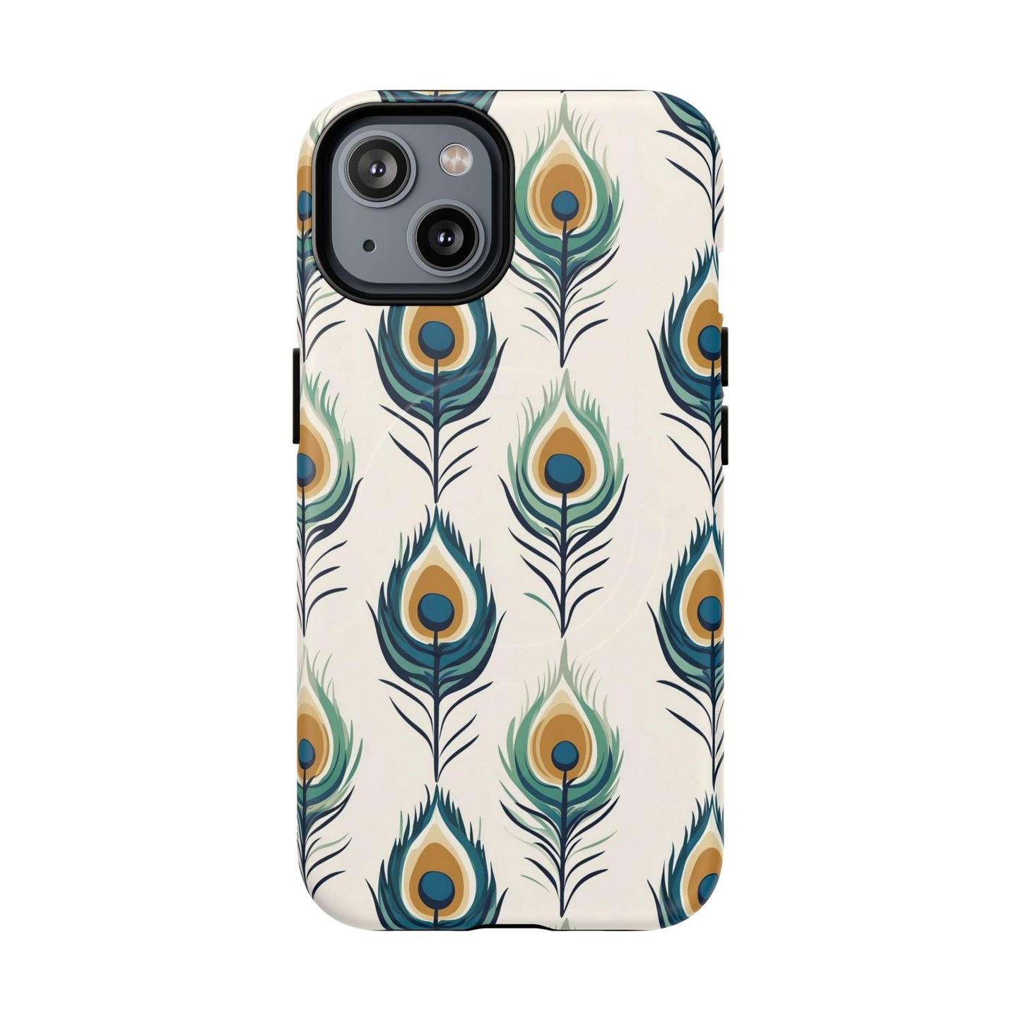 Peacock Feather Phone Tough Magnetic Case