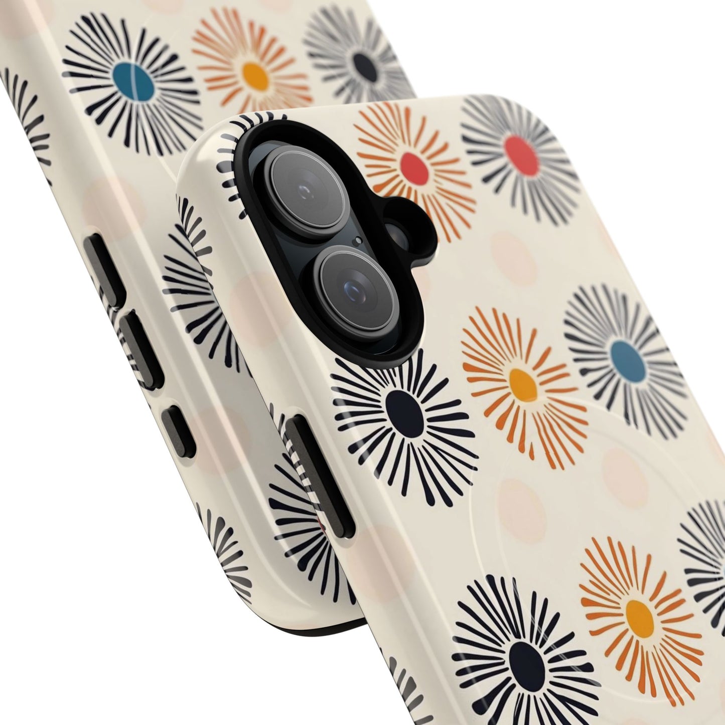 Burstwise Colorful Floral Tough Magnetic Case