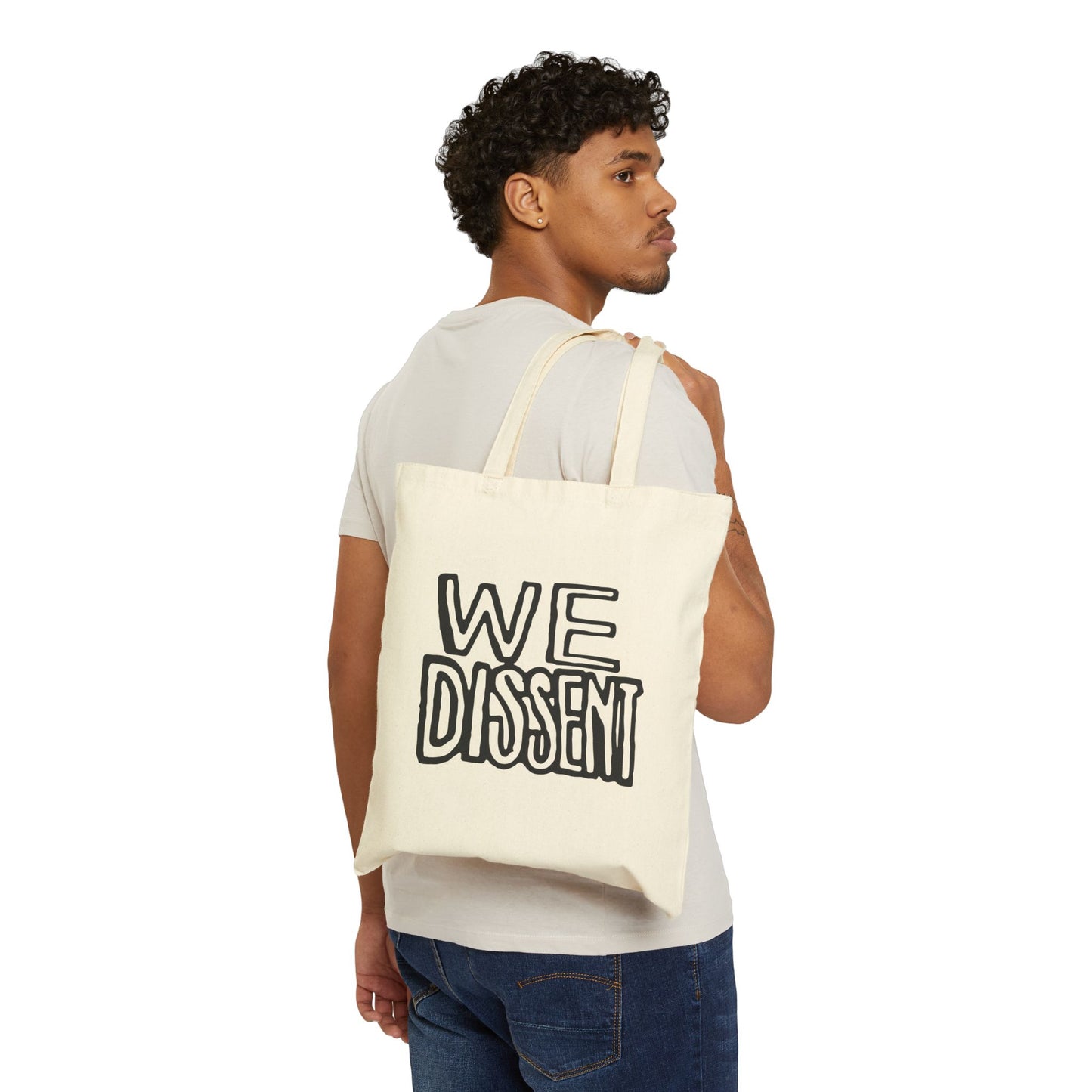 WE DISSENT Cotton Canvas Tote Bag