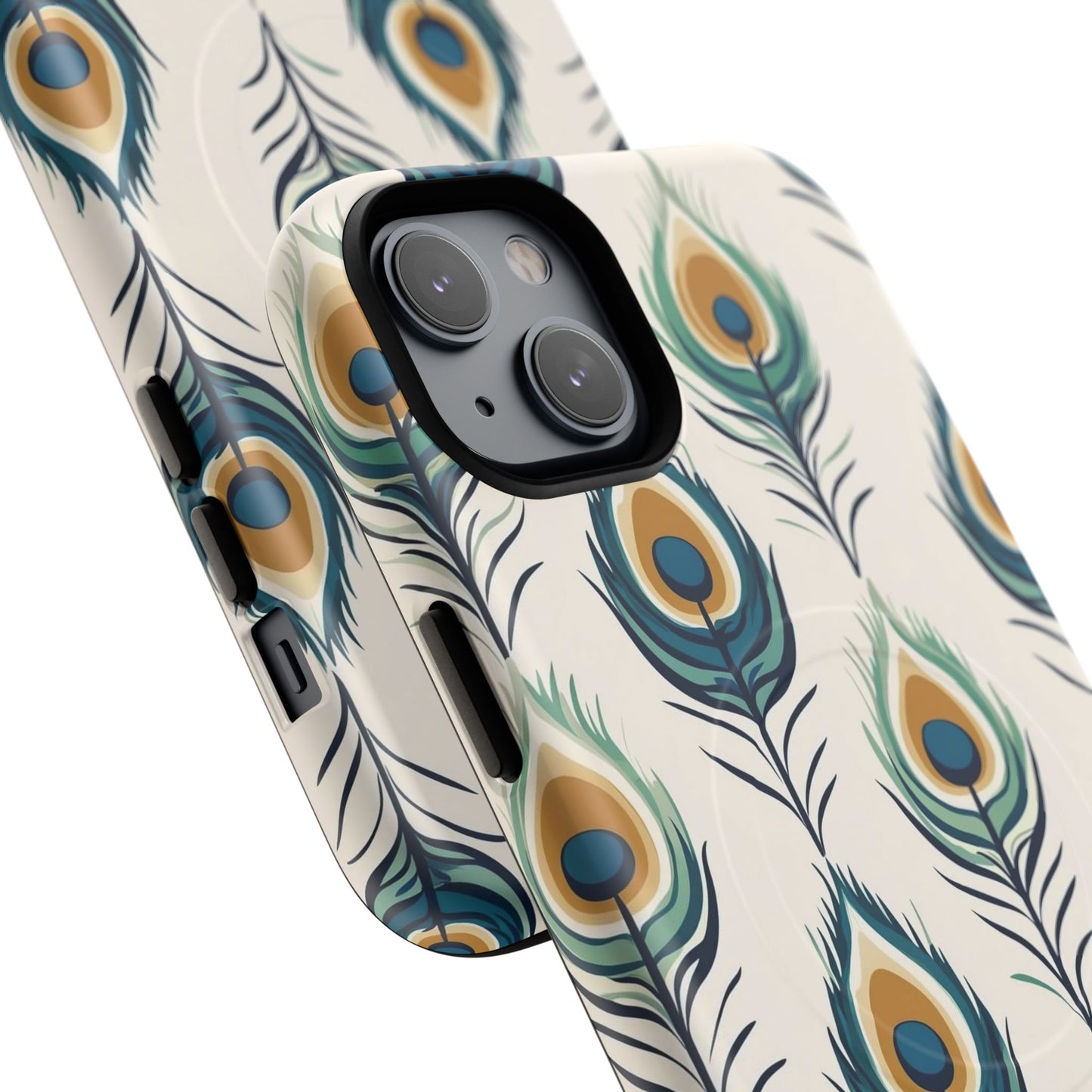 Peacock Feather Phone Tough Magnetic Case