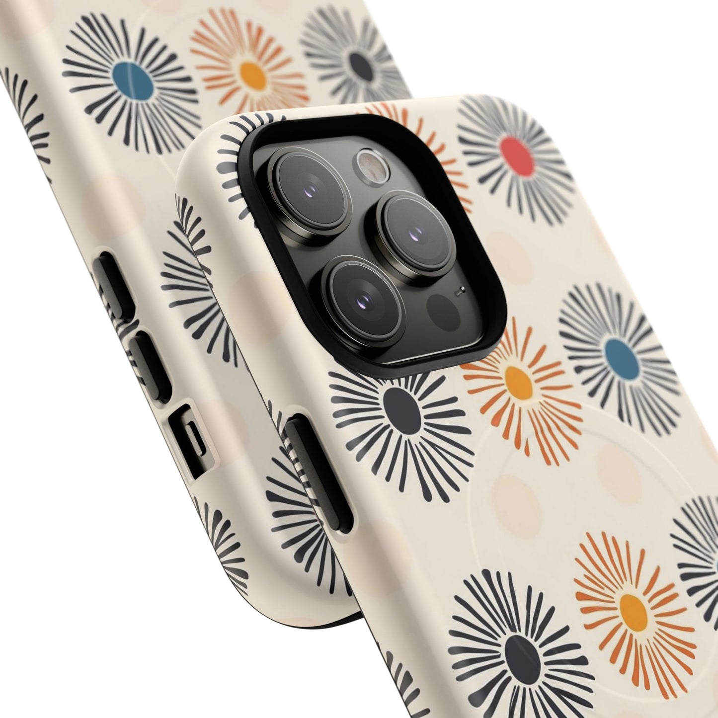 Burstwise Colorful Floral Tough Magnetic Case