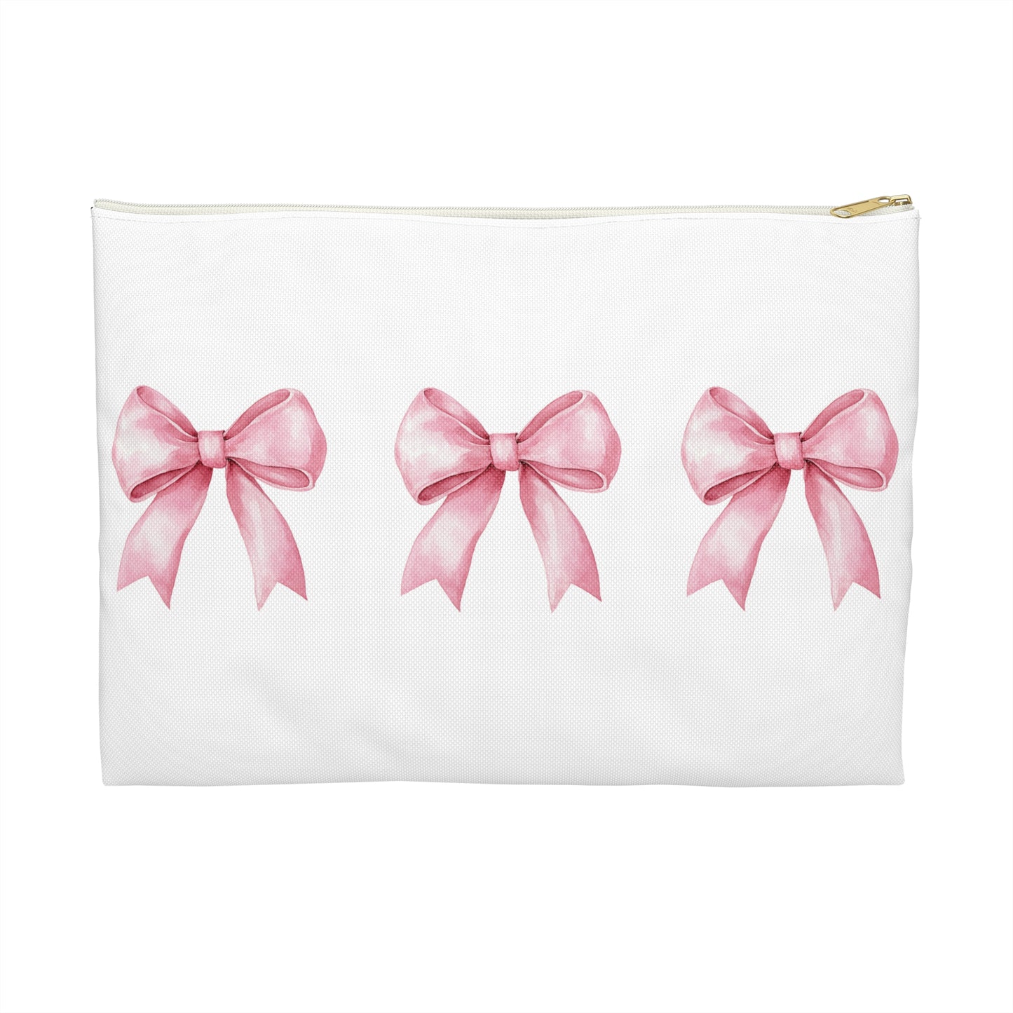 Bridal Accessory Pouch - Team Bride with Pink Bows
