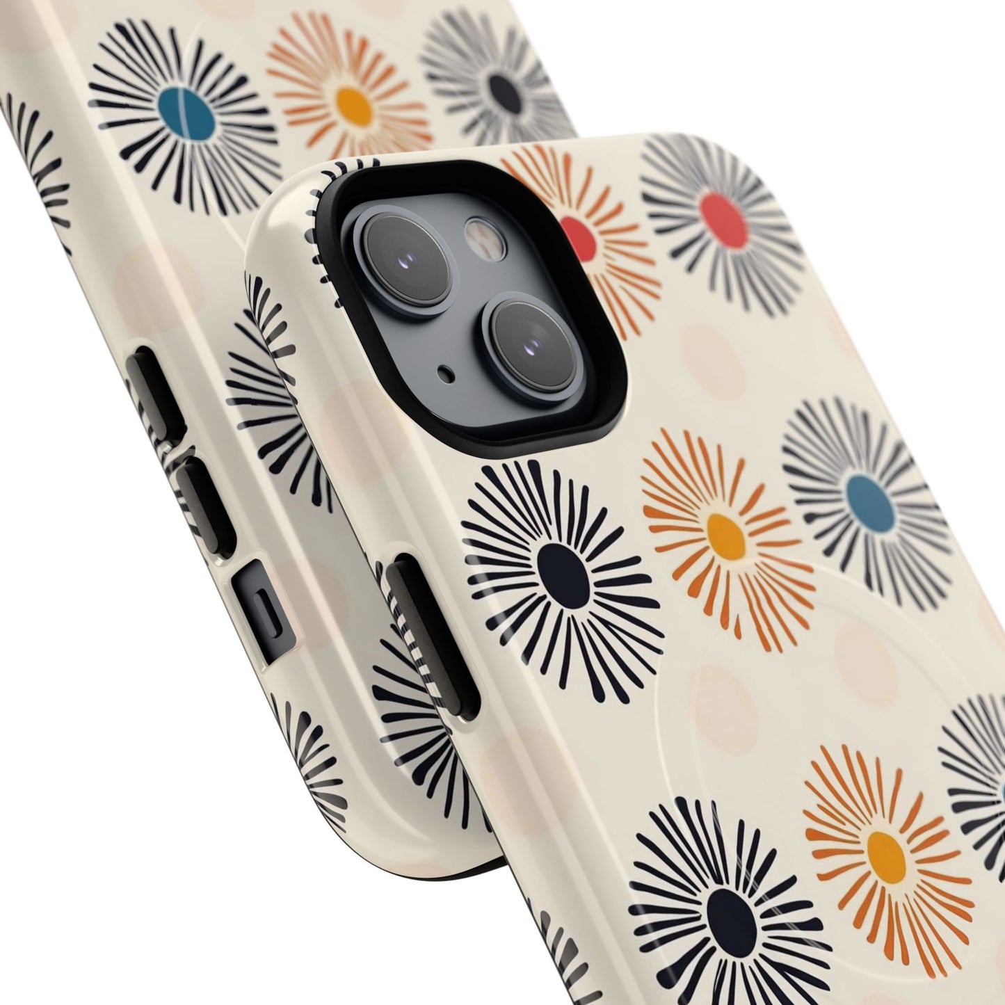 Burstwise Colorful Floral Tough Magnetic Case