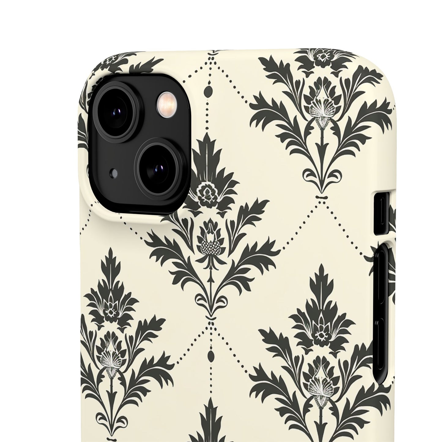 Midnight Damask Snap Case
