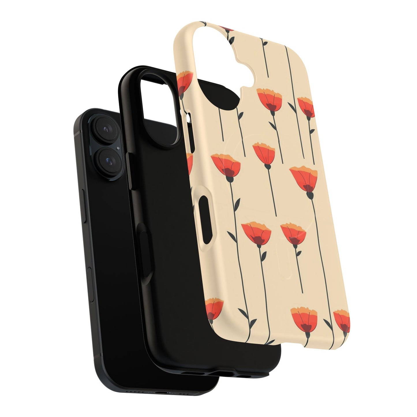 Poppy Line Tough Magnetic Phone Case