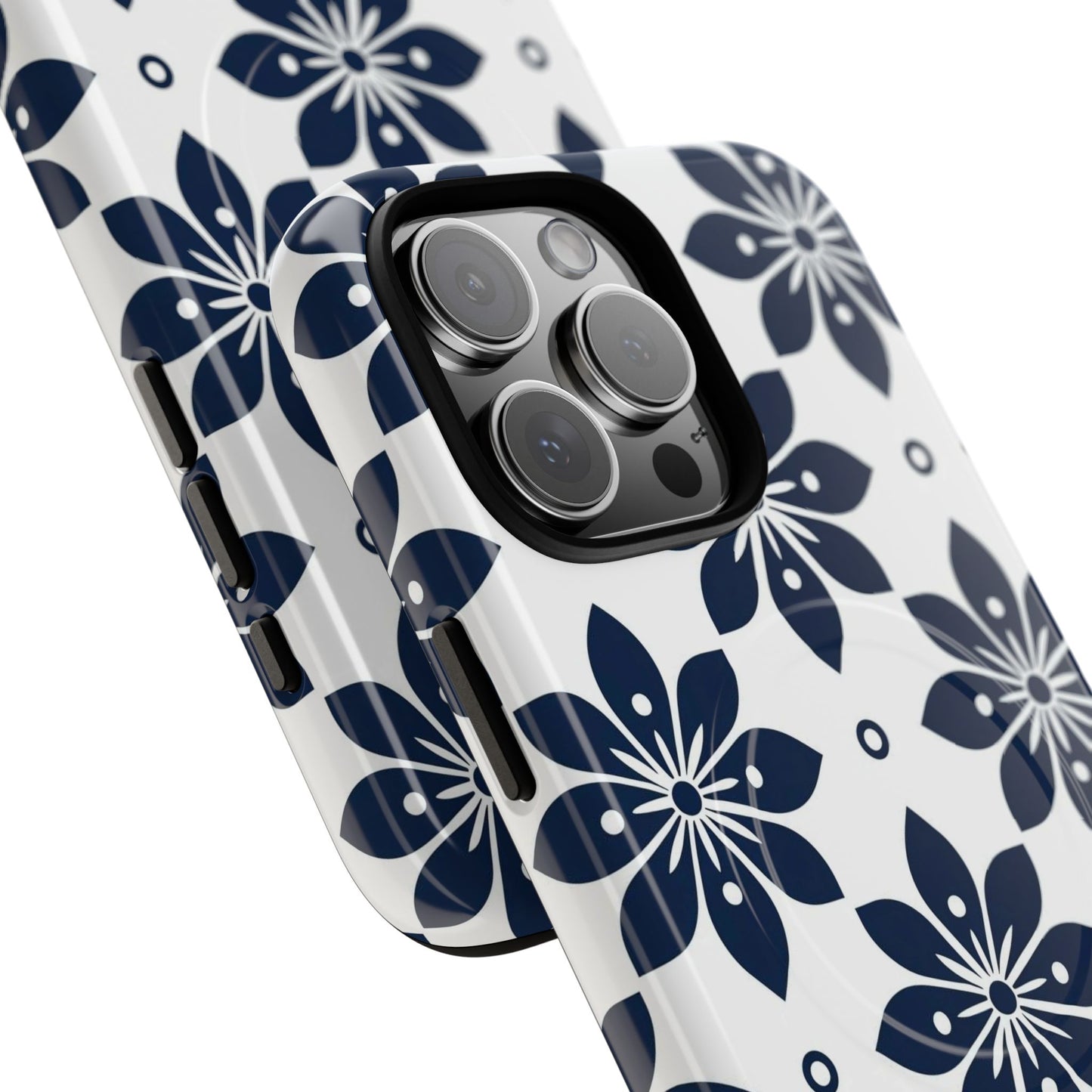 Azure Lattice Tough Magnetic Case