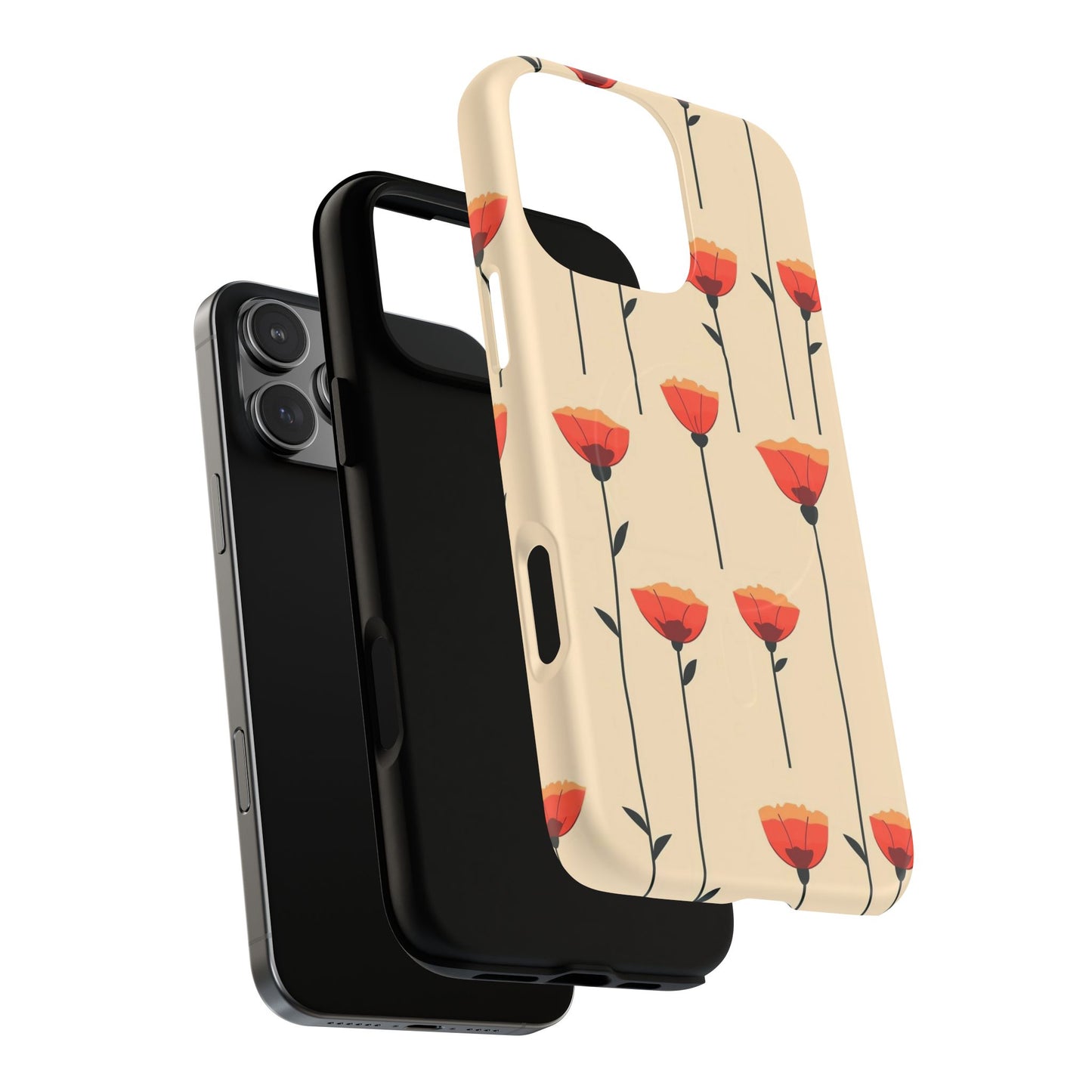Poppy Line Tough Magnetic Phone Case
