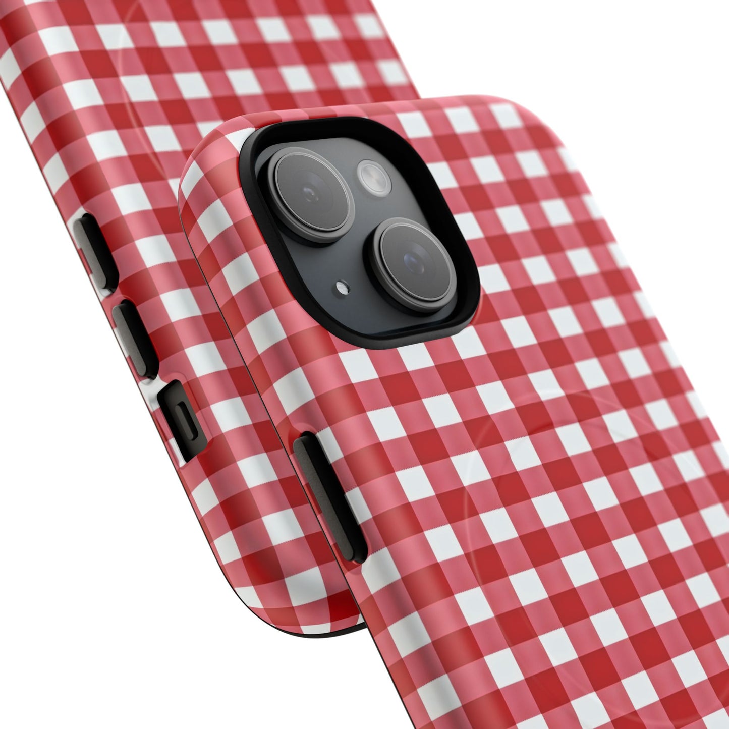 Red Plaid Tough Magnetic Phone Case