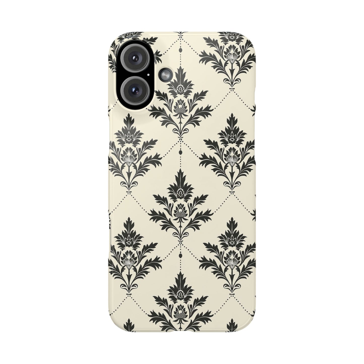 Midnight Damask Snap Case