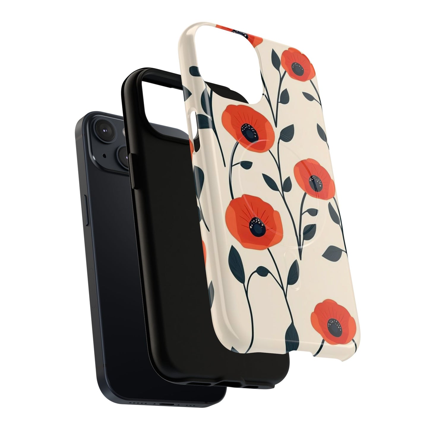 Poppy Fields Tough Magnetic Phone Case