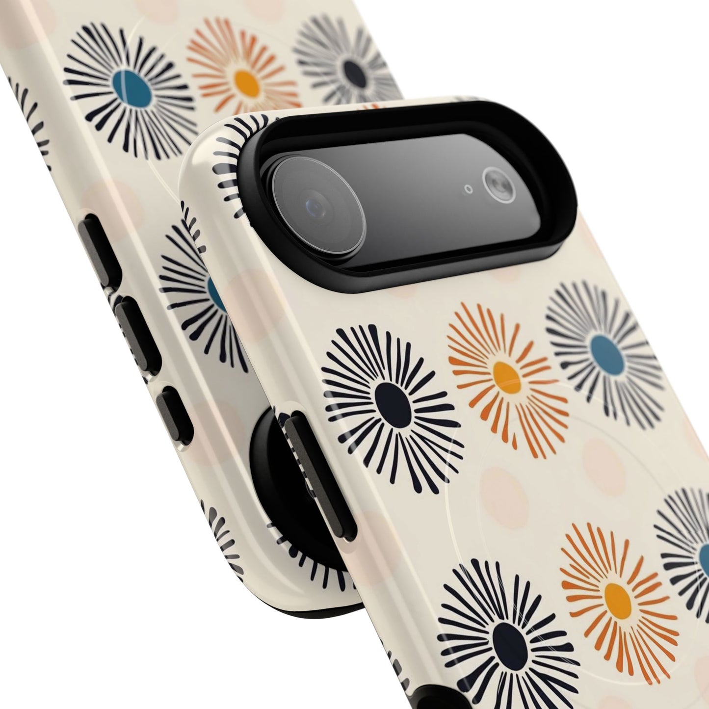 Burstwise Colorful Floral Tough Magnetic Case