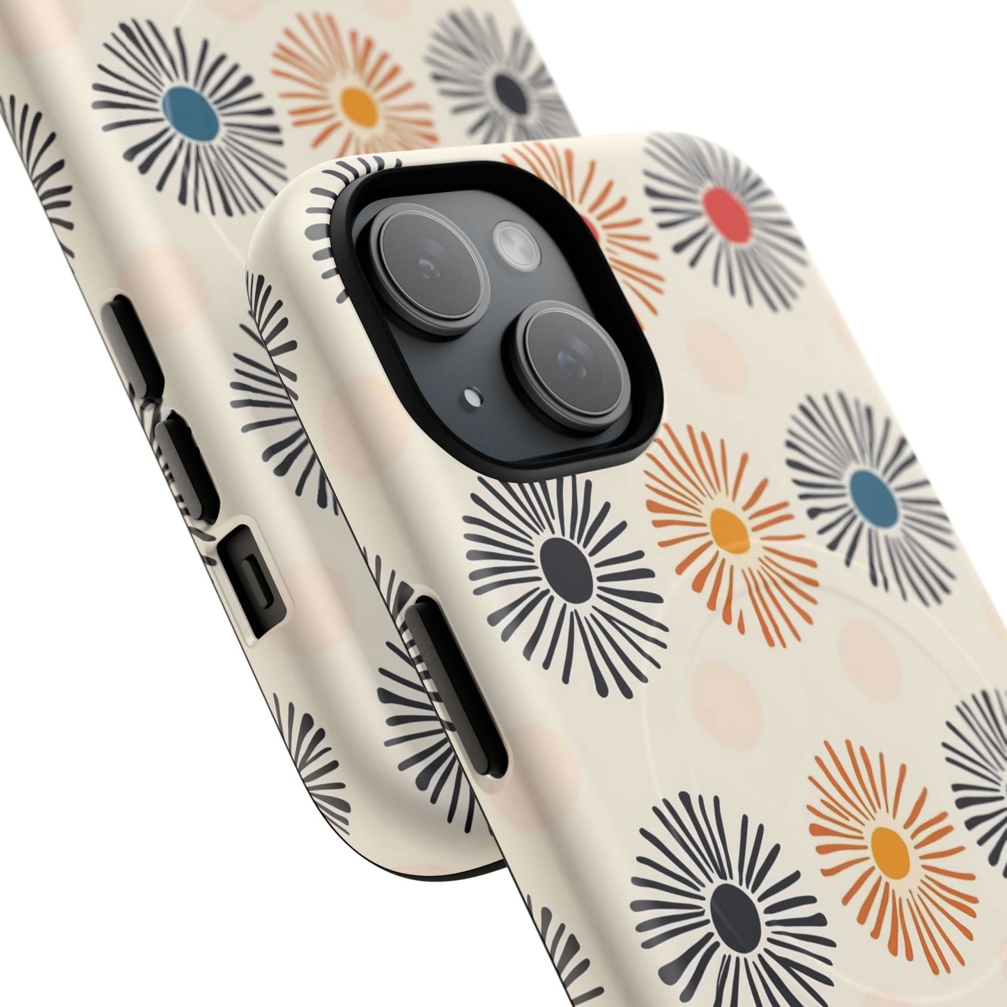 Burstwise Colorful Floral Tough Magnetic Case