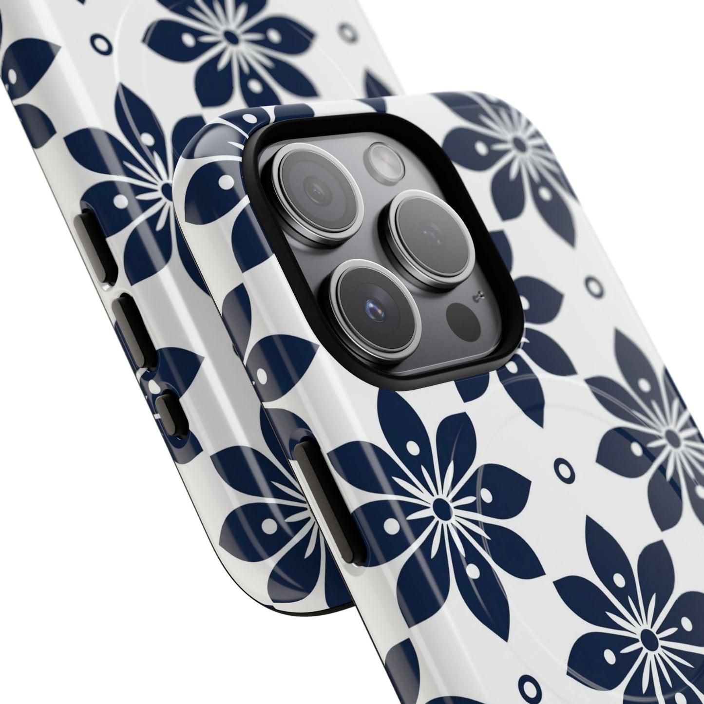 Azure Lattice Tough Magnetic Case