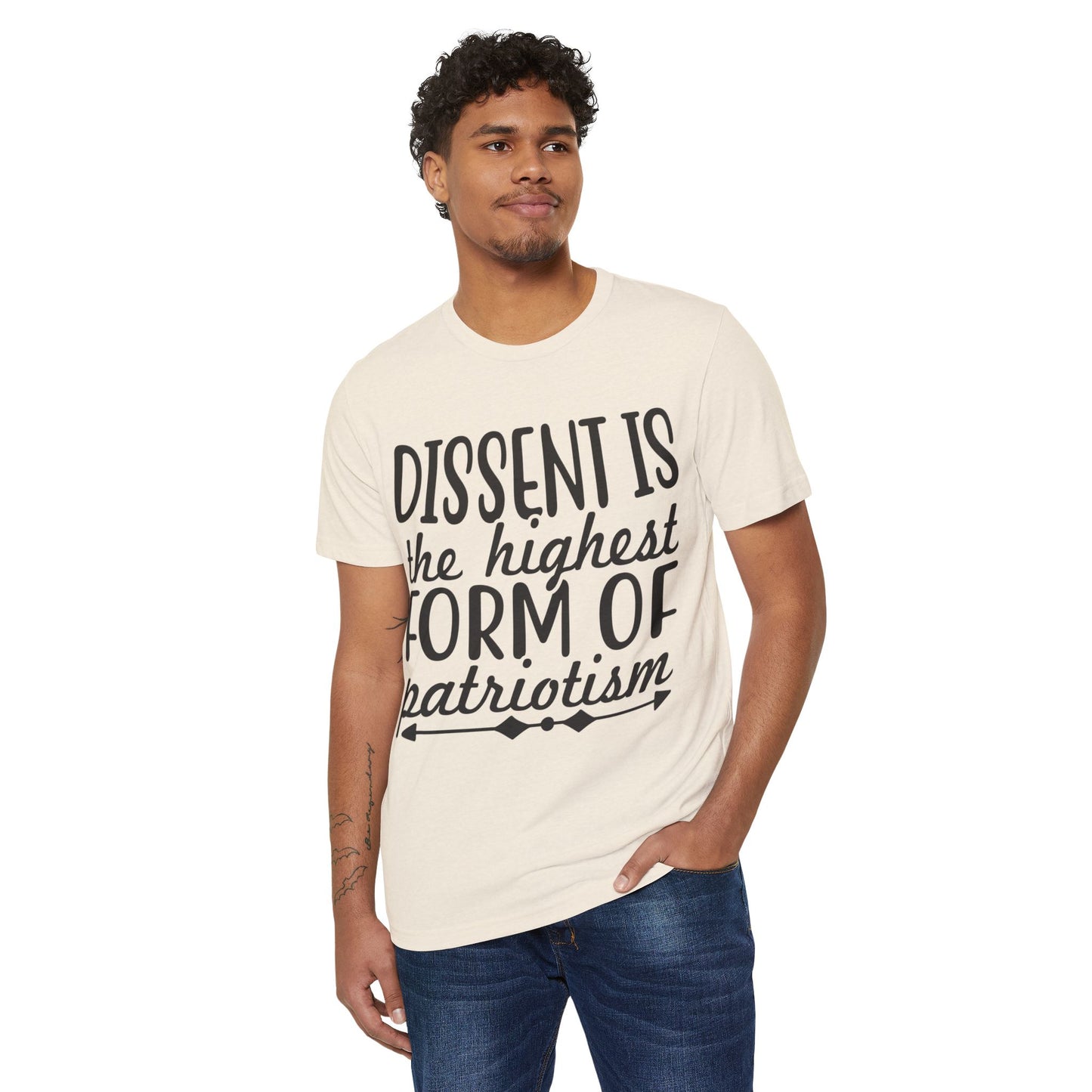 Dissent is the Highest Form of Patriotism Unisex Recycled Organic T-Shirt