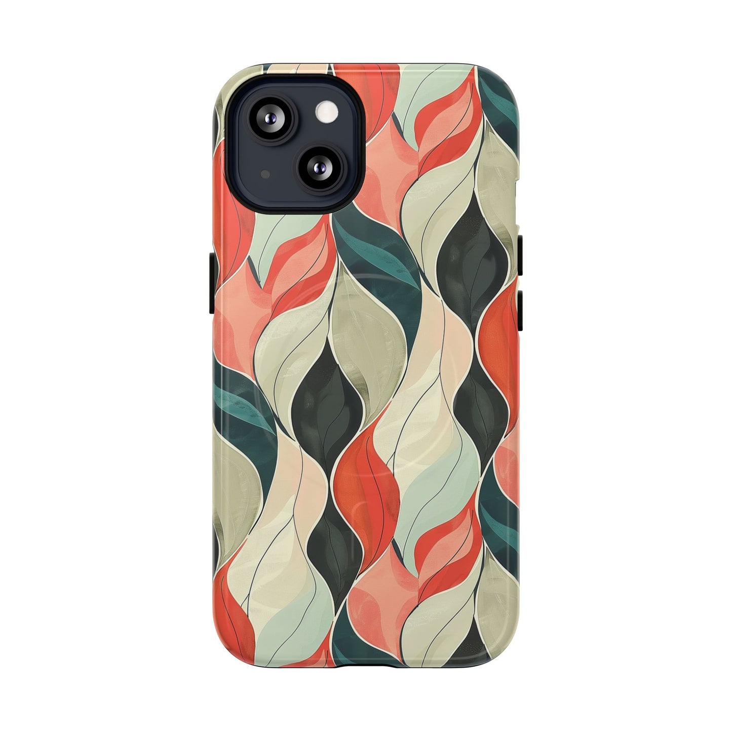 Soft Swirl Floral Tough Magnetic Case