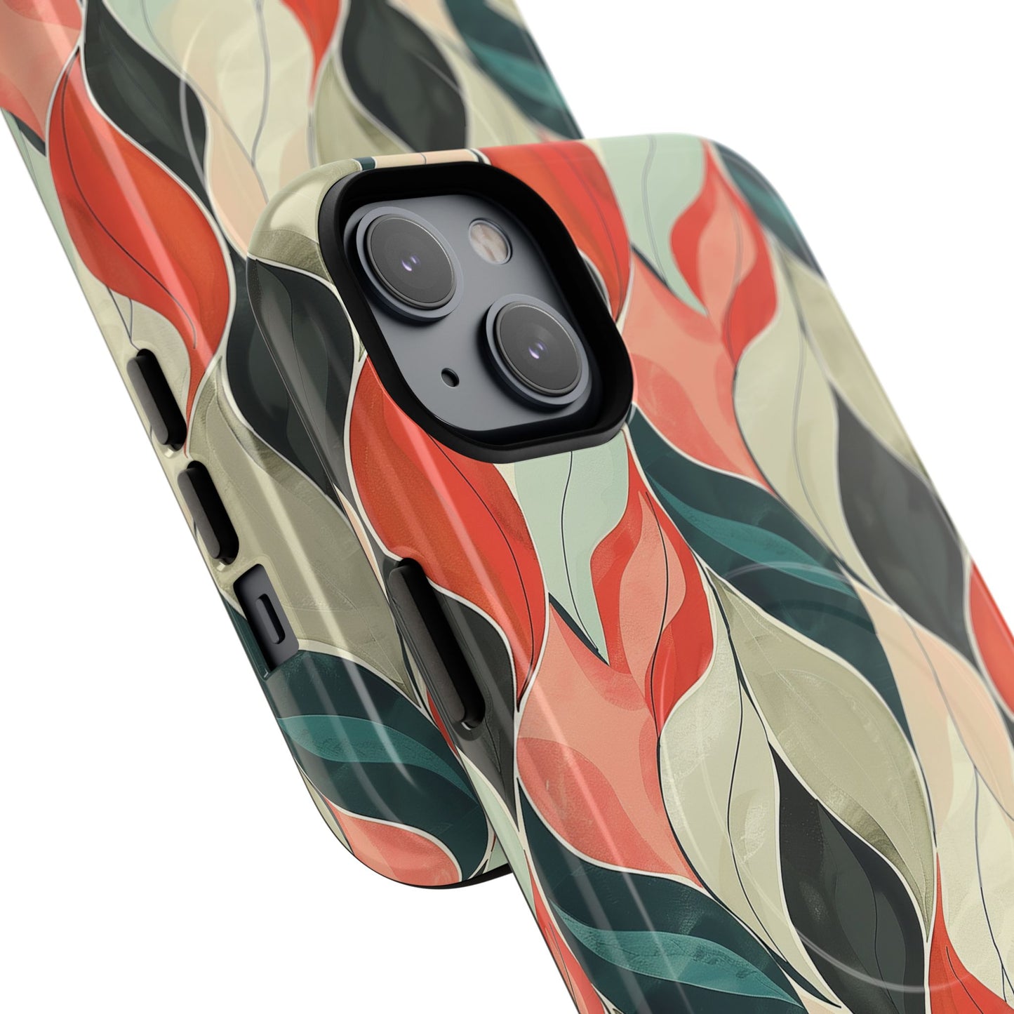Soft Swirl Floral Tough Magnetic Case