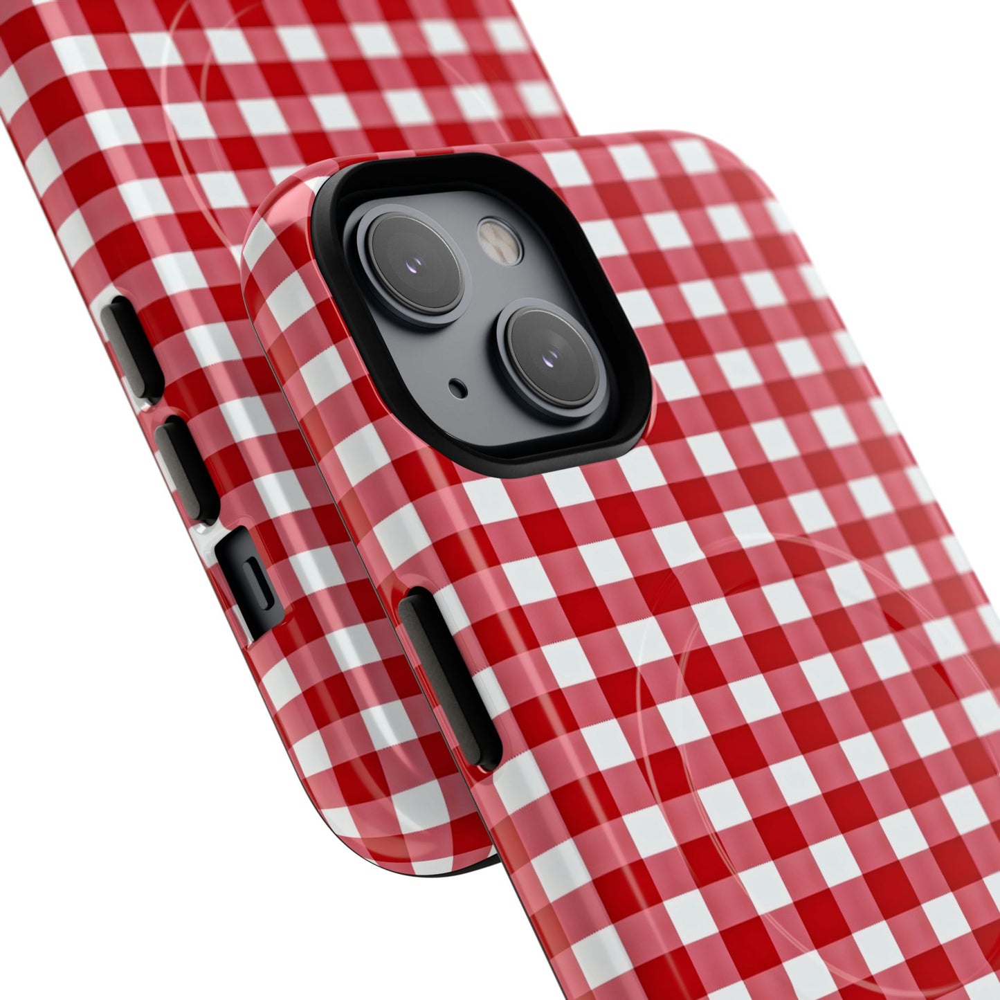 Red Plaid Tough Magnetic Phone Case