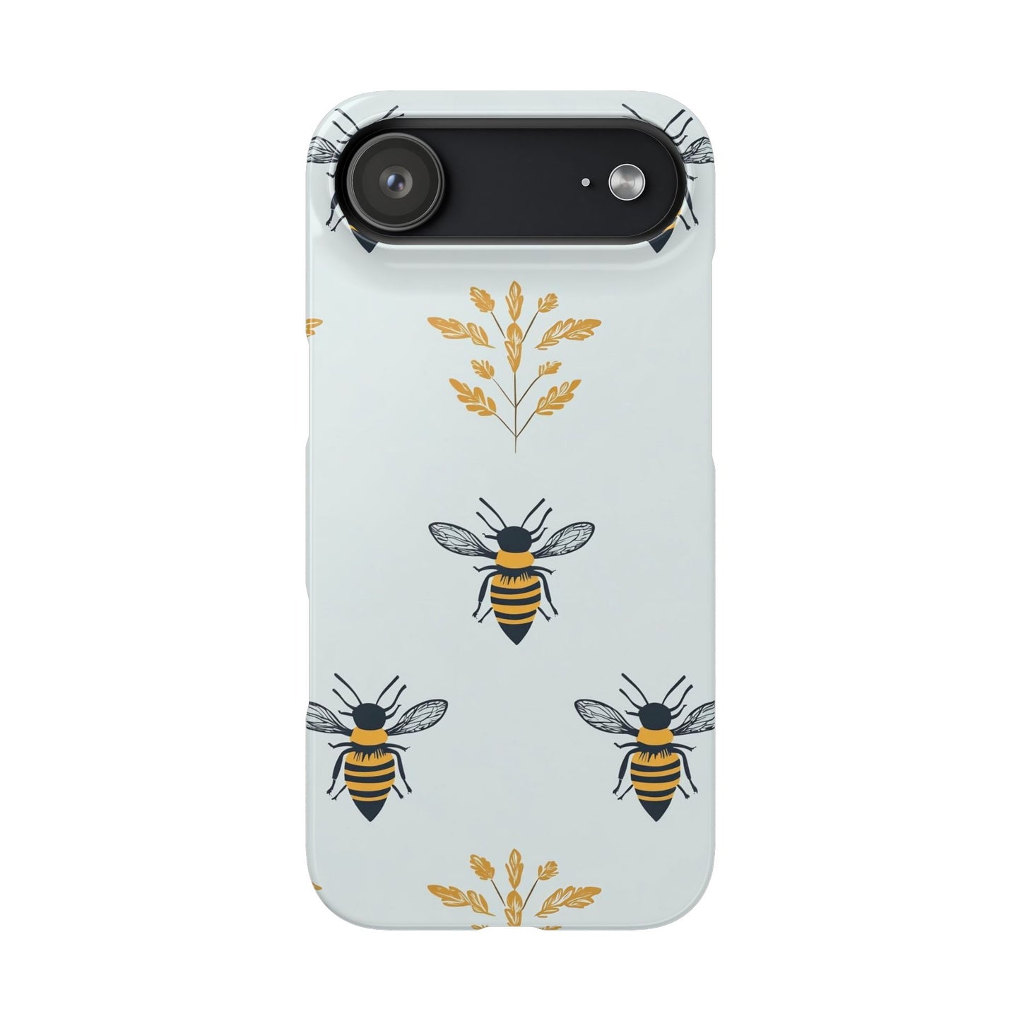 Blue Buzzing Bees Snap Case