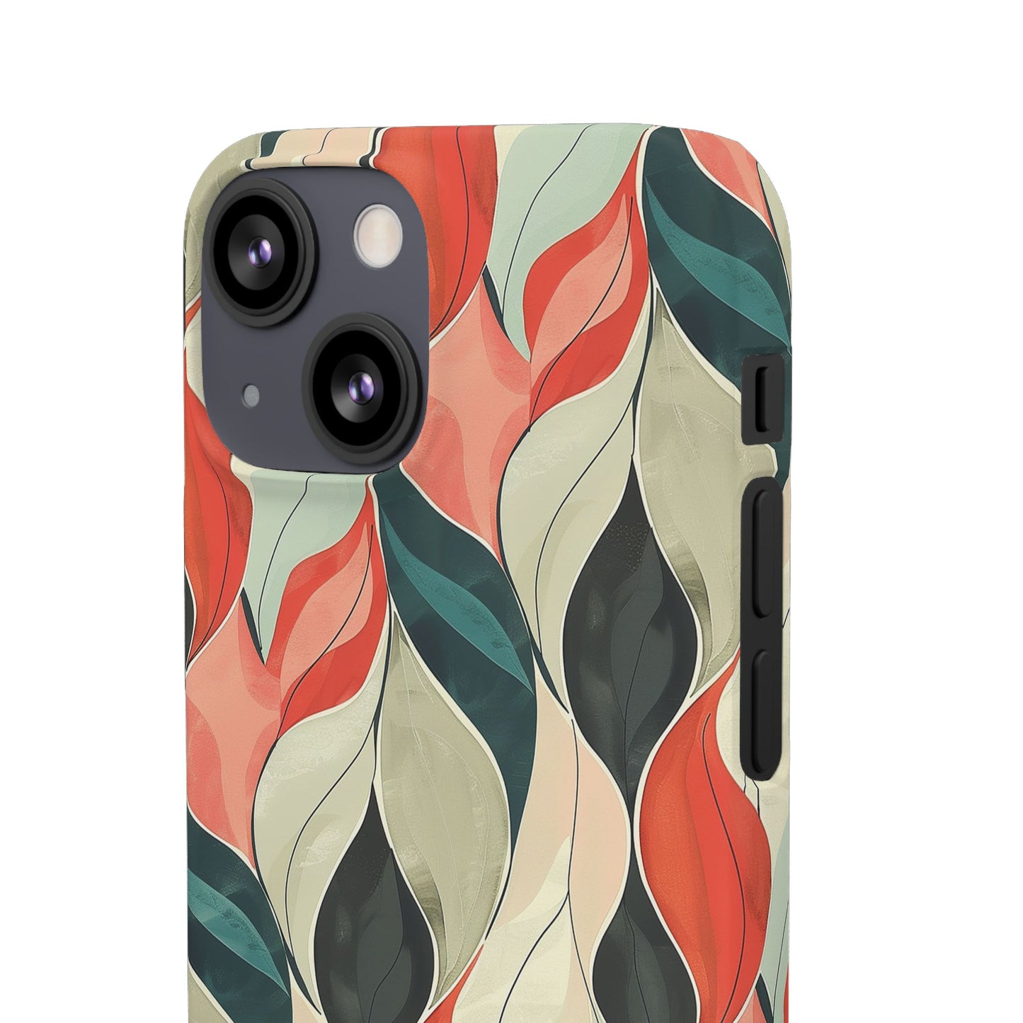 Soft Swirl Floral Snap Case