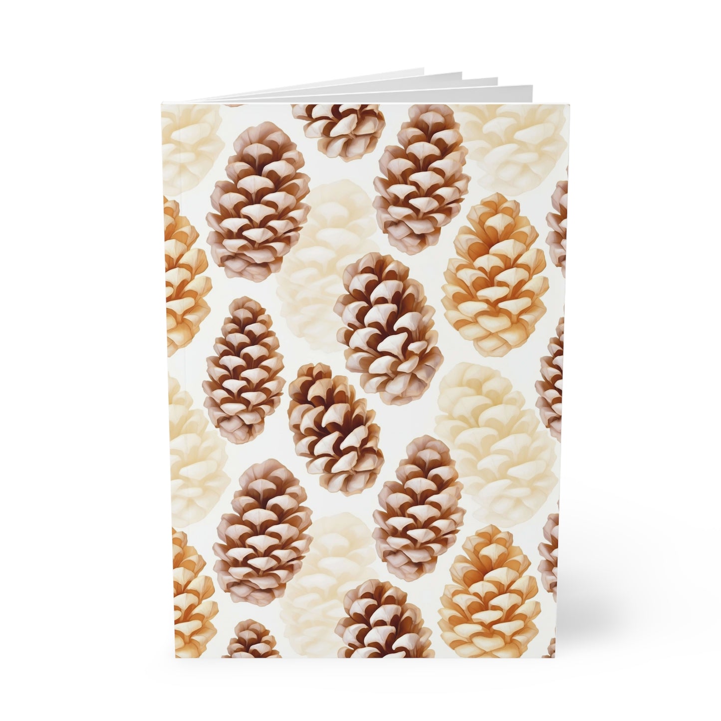 Whisper Cone - Pine Cone Softcover Notebook, A5