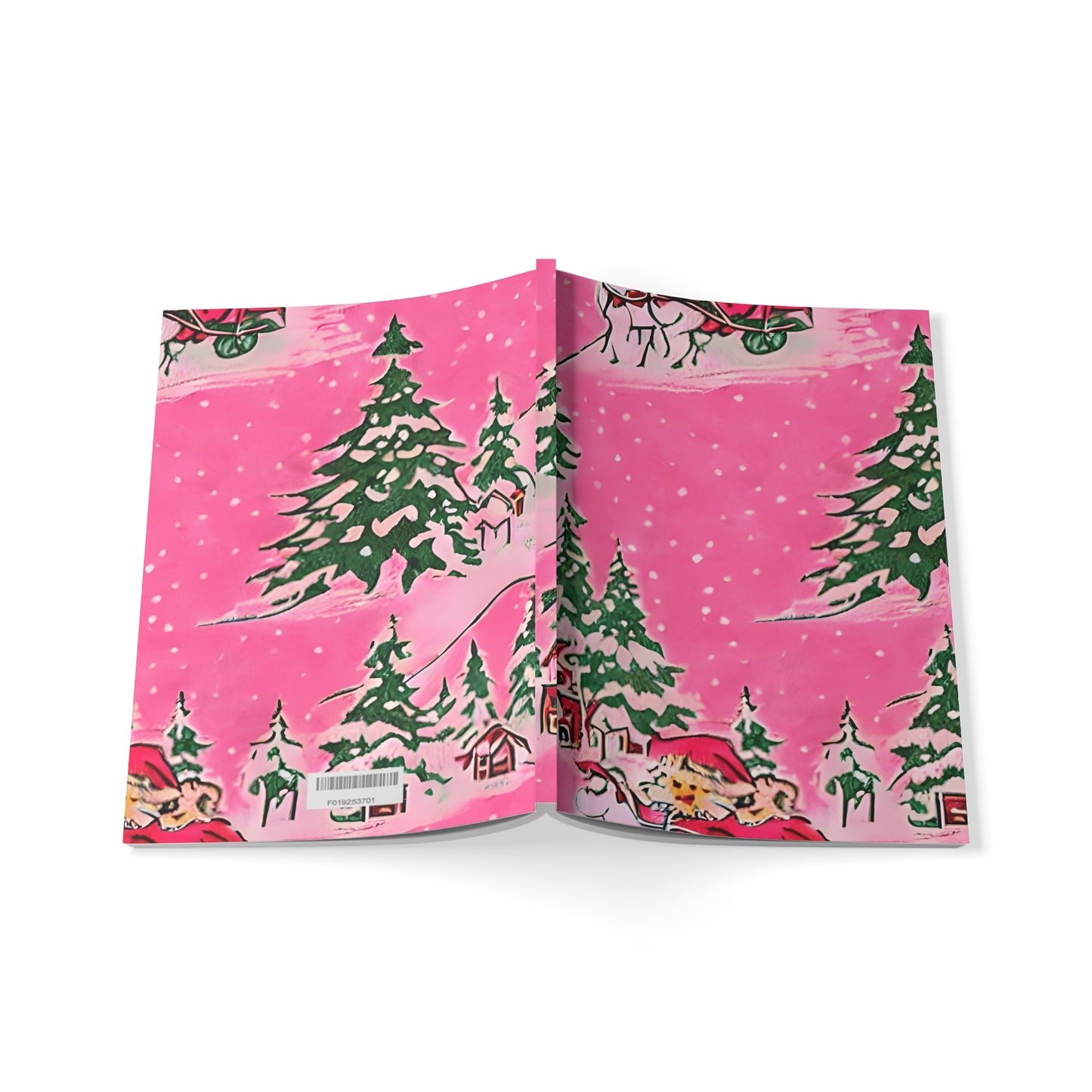 Vintage Christmas Softcover Notebook, A5