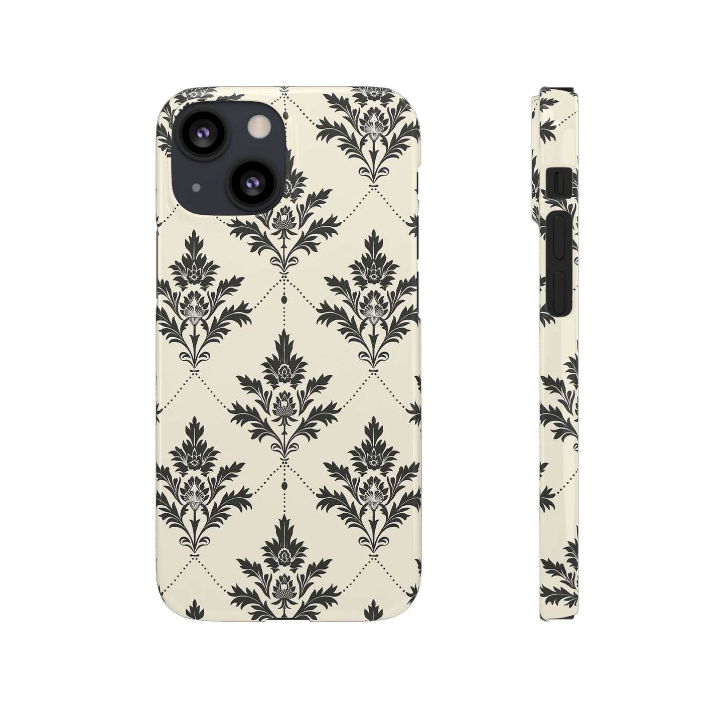 Midnight Damask Snap Case