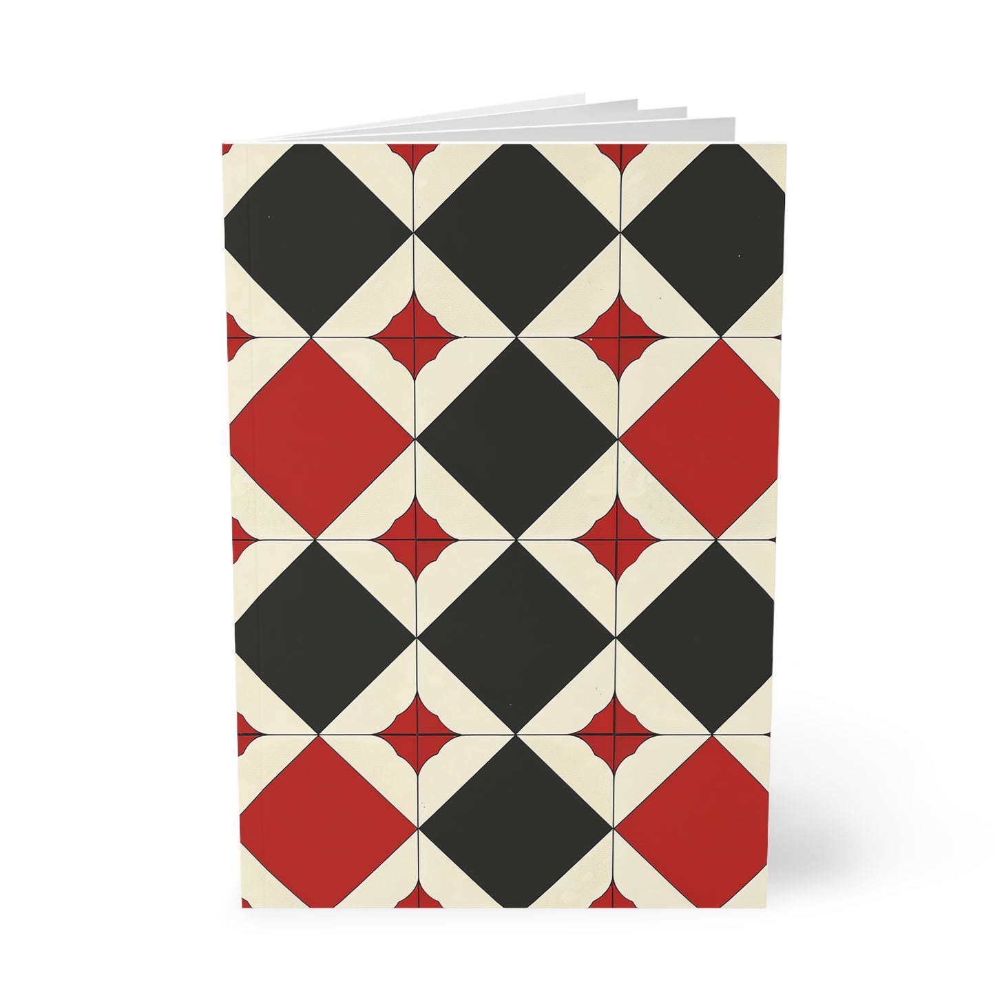 Tile Syntax - Stylish A5 Hardcover Notebook with Geometric Pattern