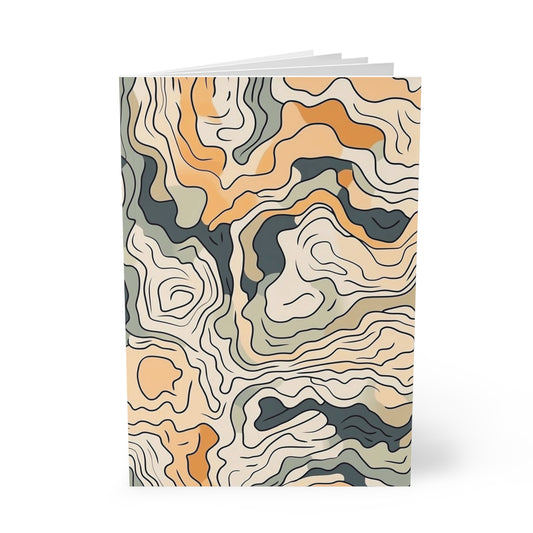 Earthy Abstract Softcover Notebook A5