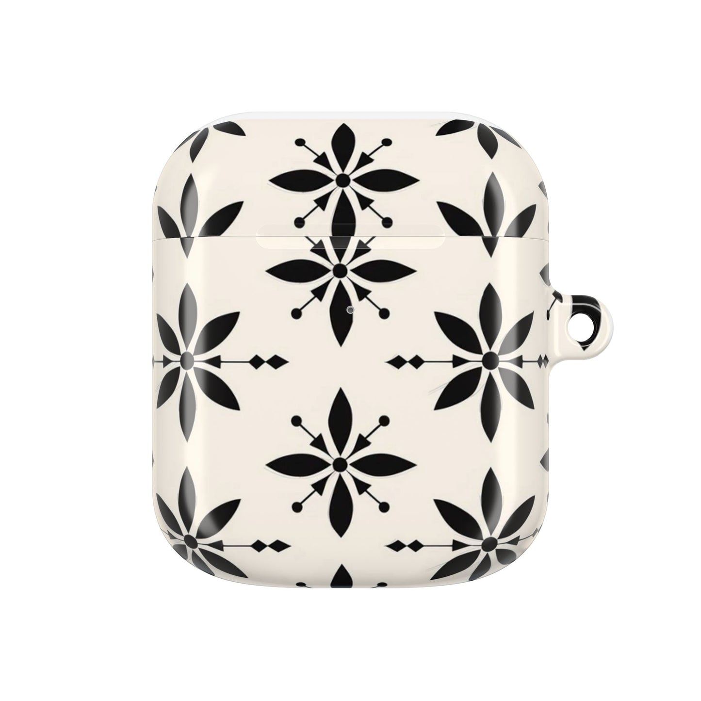Cream & Black Design AirPod Cases